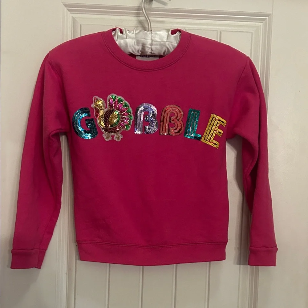 Judith March M Pink Gobble Kids Sweatshirt